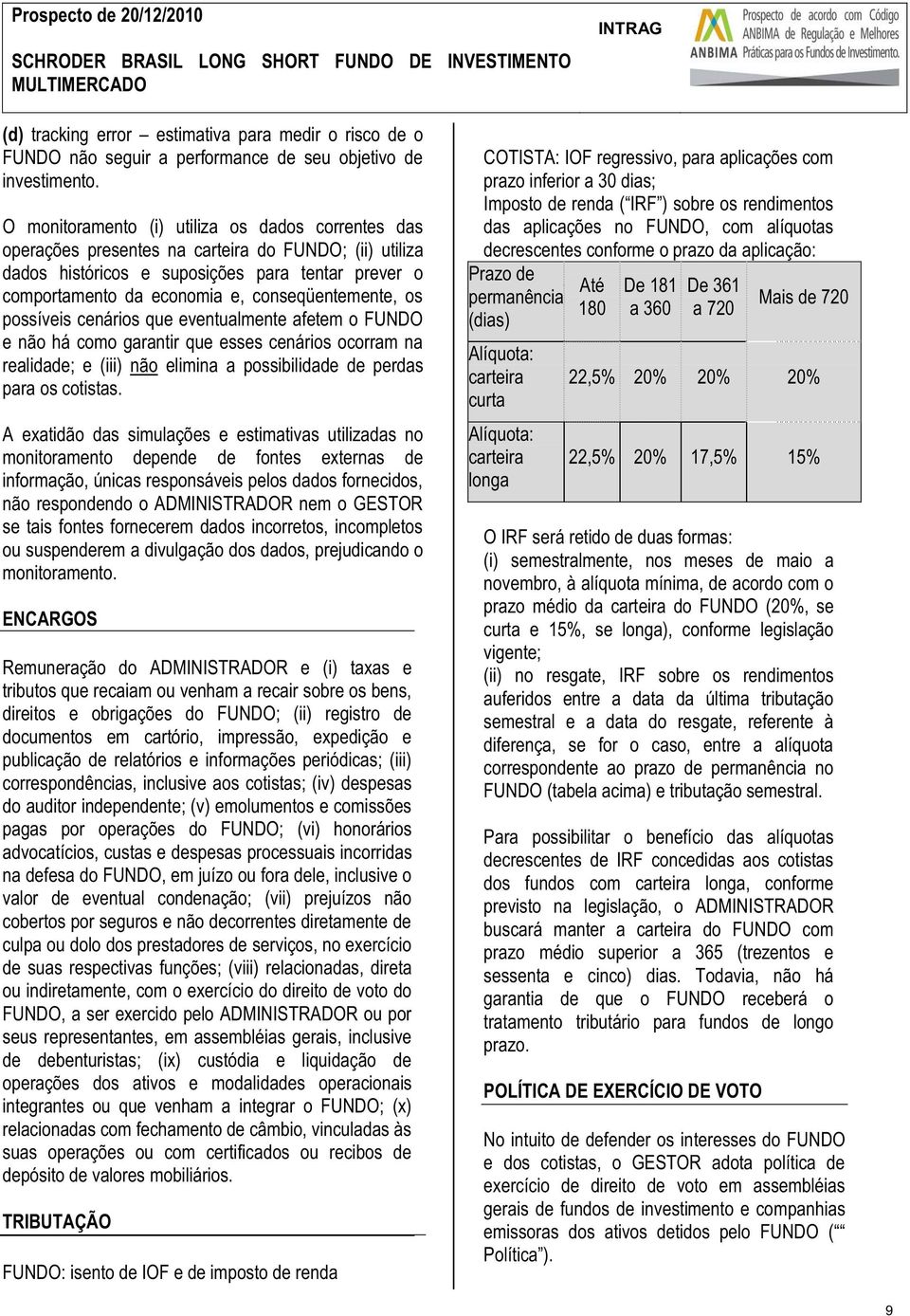 conseqüentemente, os possíveis cenários que eventualmente afetem o FUNDO e não há como garantir que esses cenários ocorram na realidade; e (iii) não elimina a possibilidade de perdas para os cotistas.