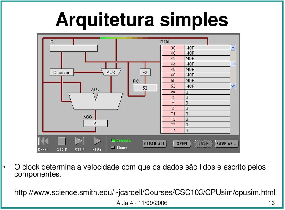 pelos componentes. http://www.science.smith.