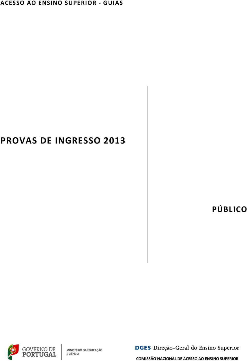2013 PÚBLICO COMISSÃO