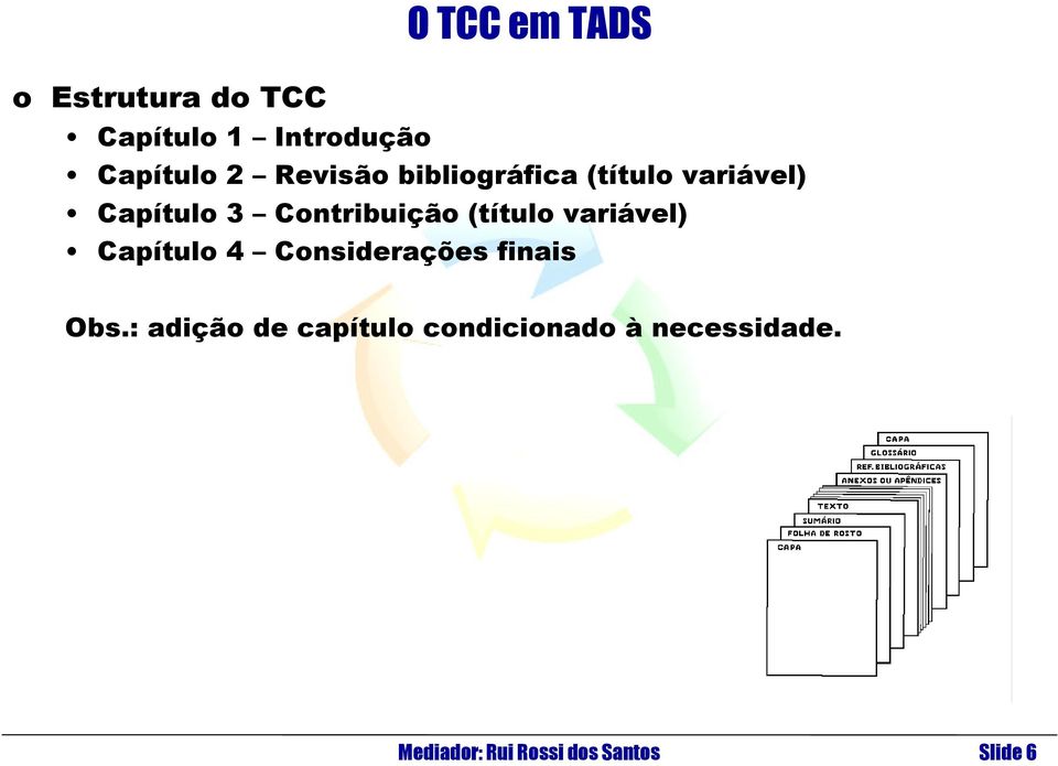 (título variável) Capítulo 4 Considerações finais Obs.