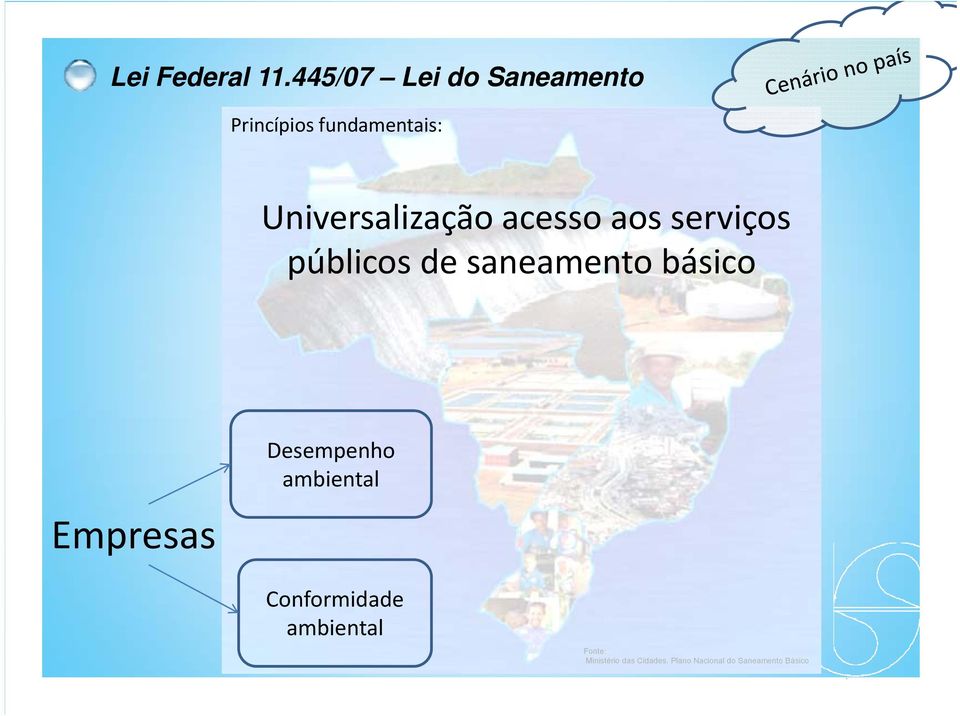 Universalização acesso aos serviços públicos de saneamento