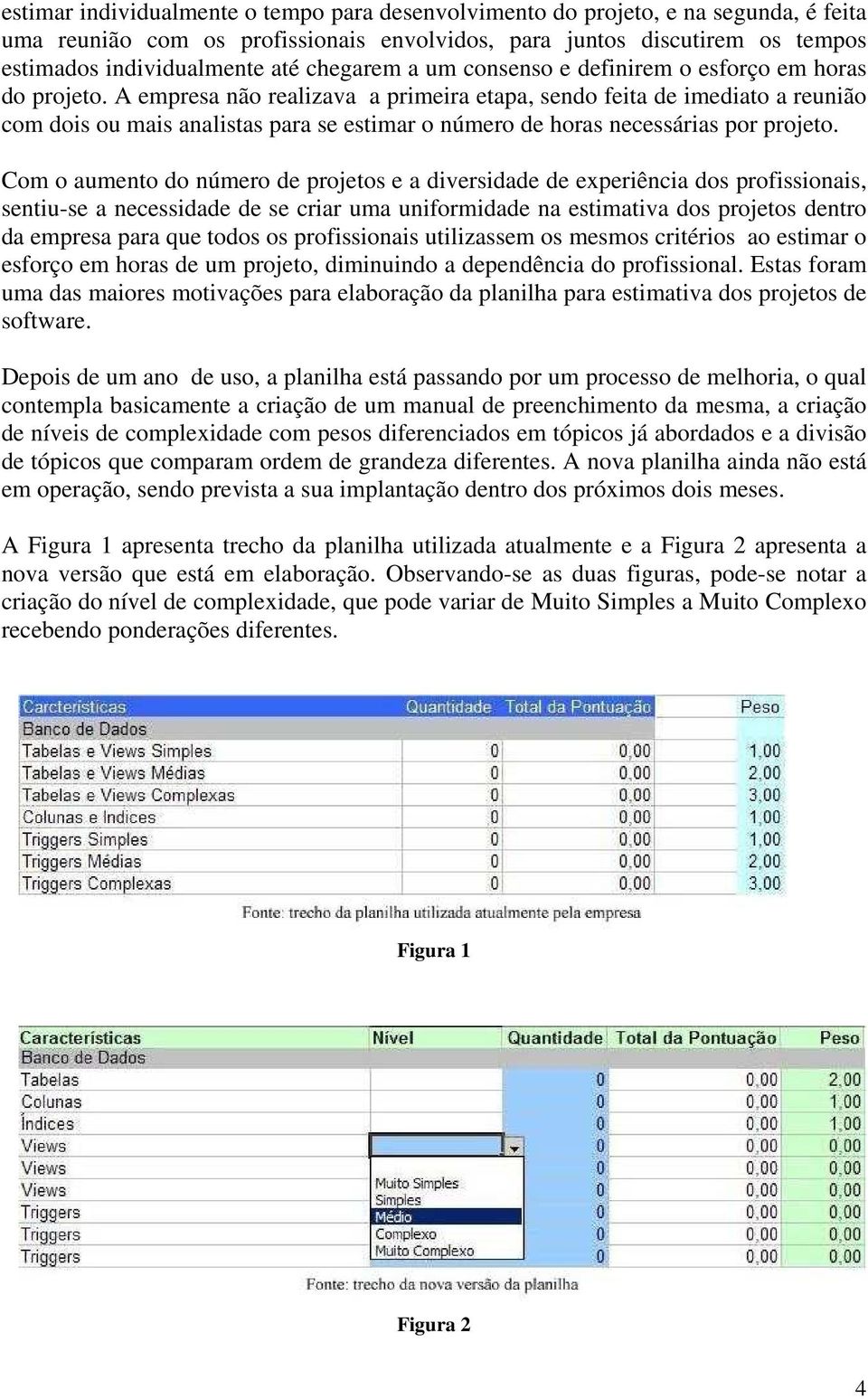 A empresa não realizava a primeira etapa, sendo feita de imediato a reunião com dois ou mais analistas para se estimar o número de horas necessárias por projeto.