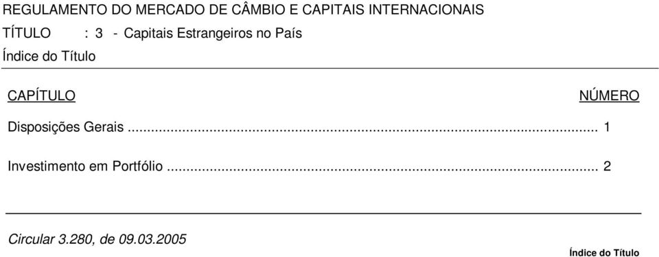 NÚMERO Disposições Gerais.