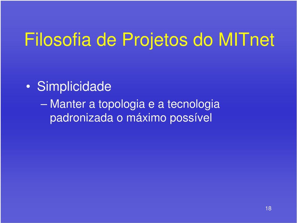 a topologia e a tecnologia