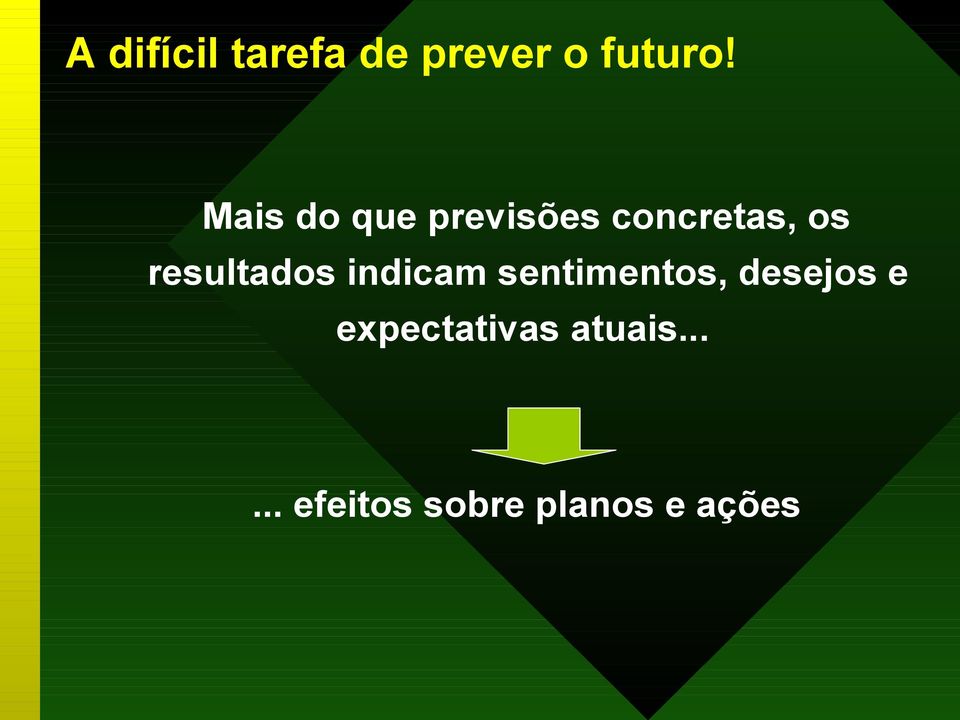 resultados indicam sentimentos, desejos e