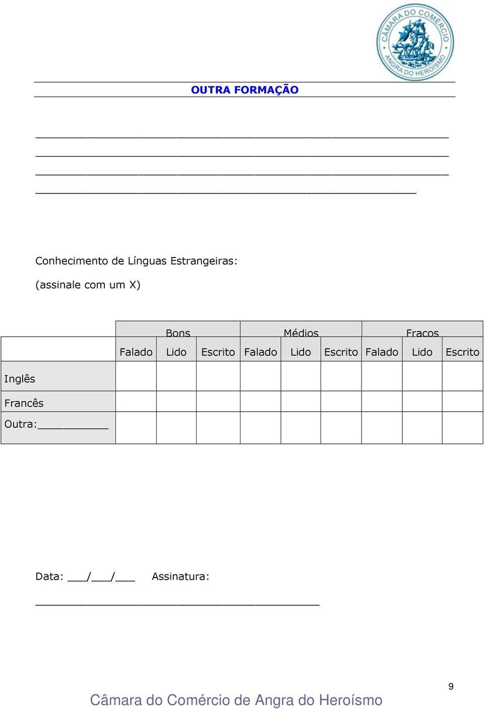 Fracos Falado Lido Escrito Falado Lido Escrito