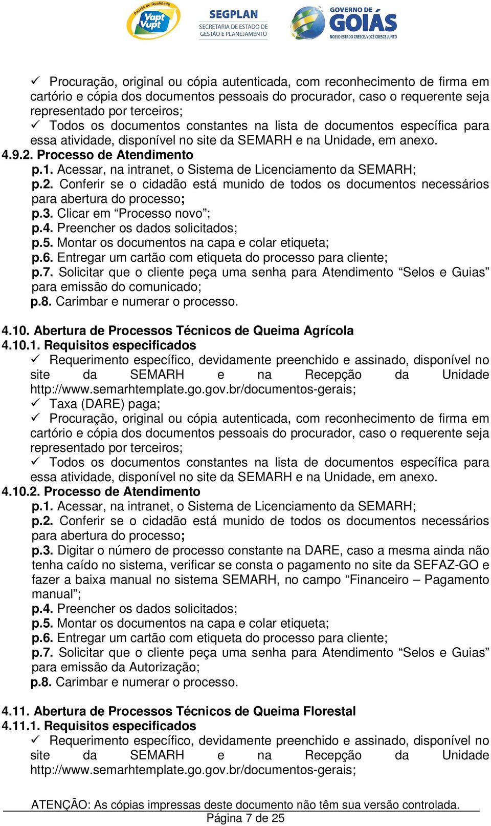 Abertura de Processos Técnicos de Queima Agrícola 4.10