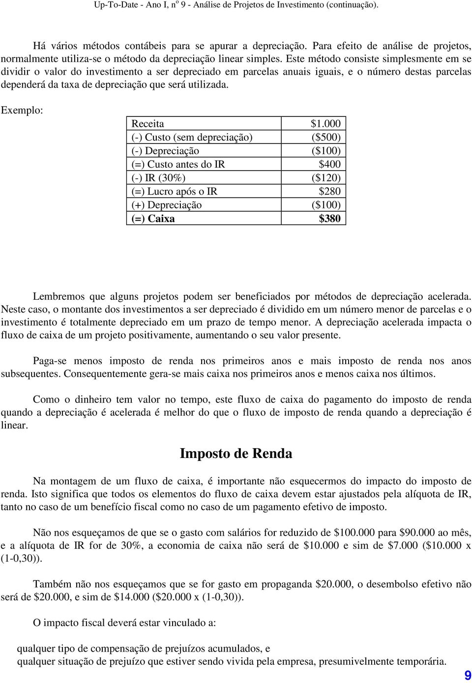 Exemplo: Receita $1.