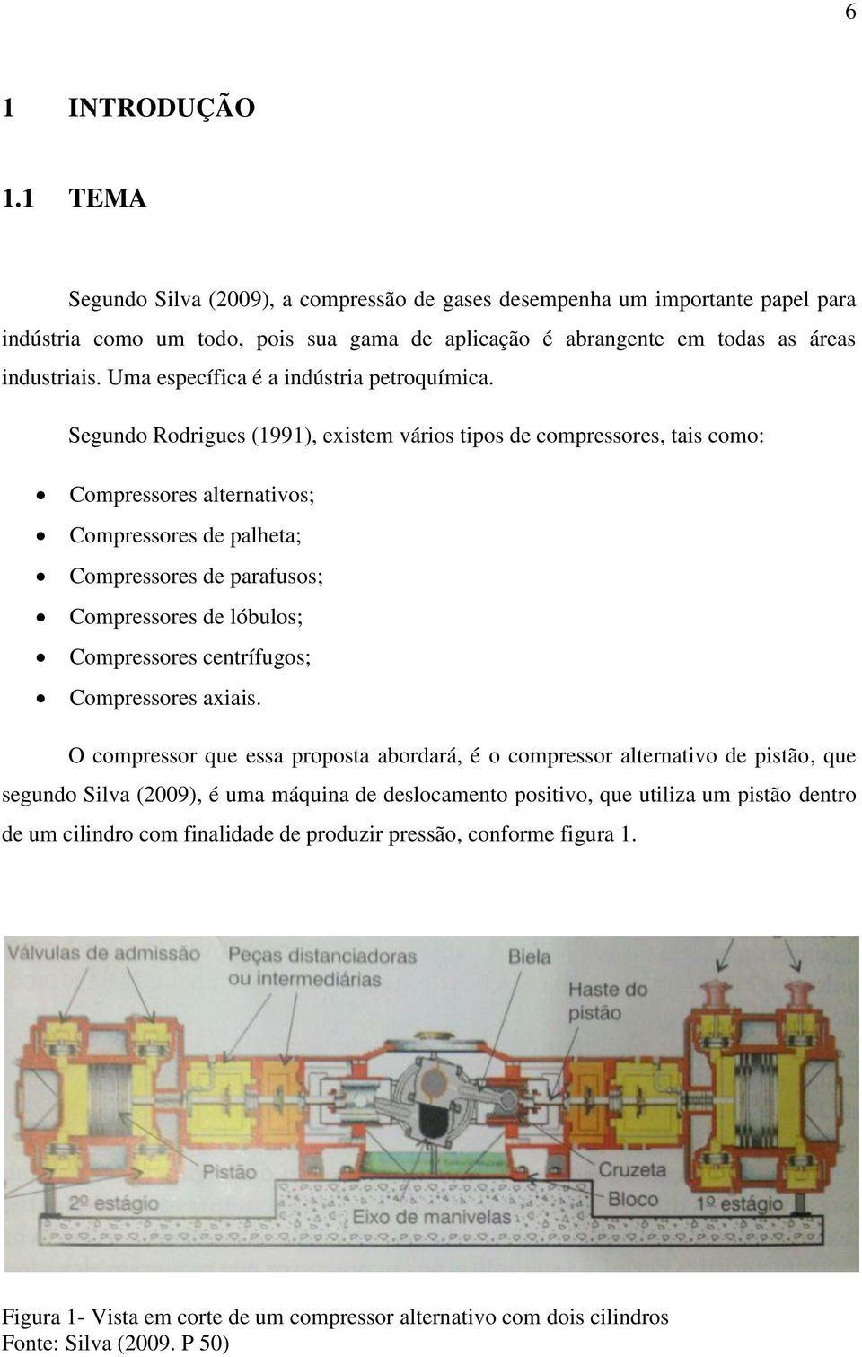 Segundo Rodrigues (1991), existem vários tipos de compressores, tais como: Compressores alternativos; Compressores de palheta; Compressores de parafusos; Compressores de lóbulos; Compressores