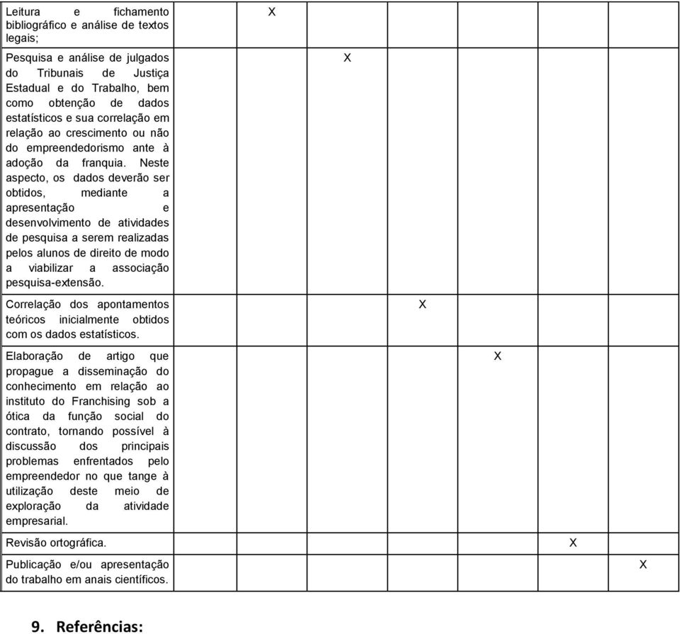 Neste aspecto, os dados deverão ser obtidos, mediante a apresentação e desenvolvimento de atividades de pesquisa a serem realizadas pelos alunos de direito de modo a viabilizar a associação