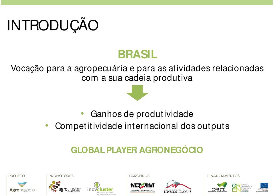 produtiva Ganhos de produtividade Competitividade