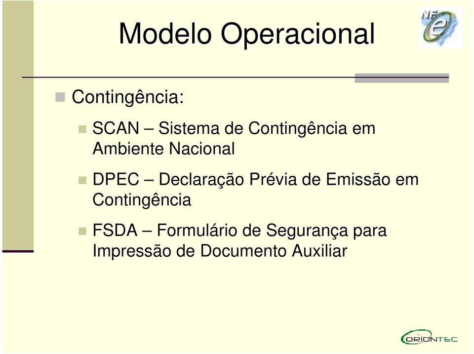 Prévia de Emissão em Contingência FSDA Formulário