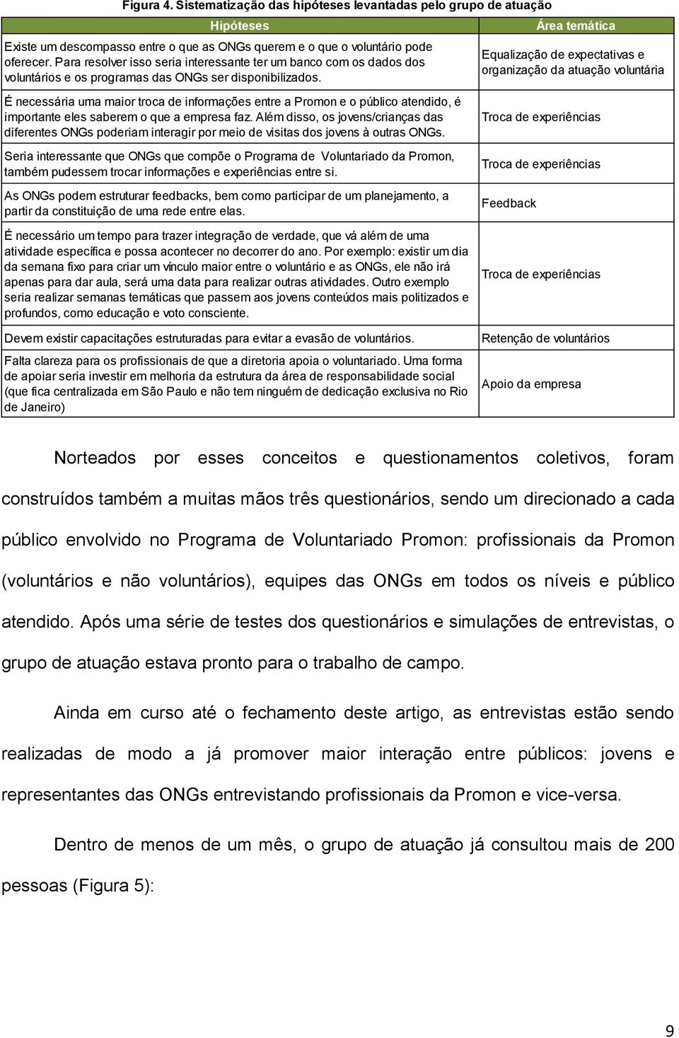 É necessária uma maior troca de informações entre a Promon e o público atendido, é importante eles saberem o que a empresa faz.