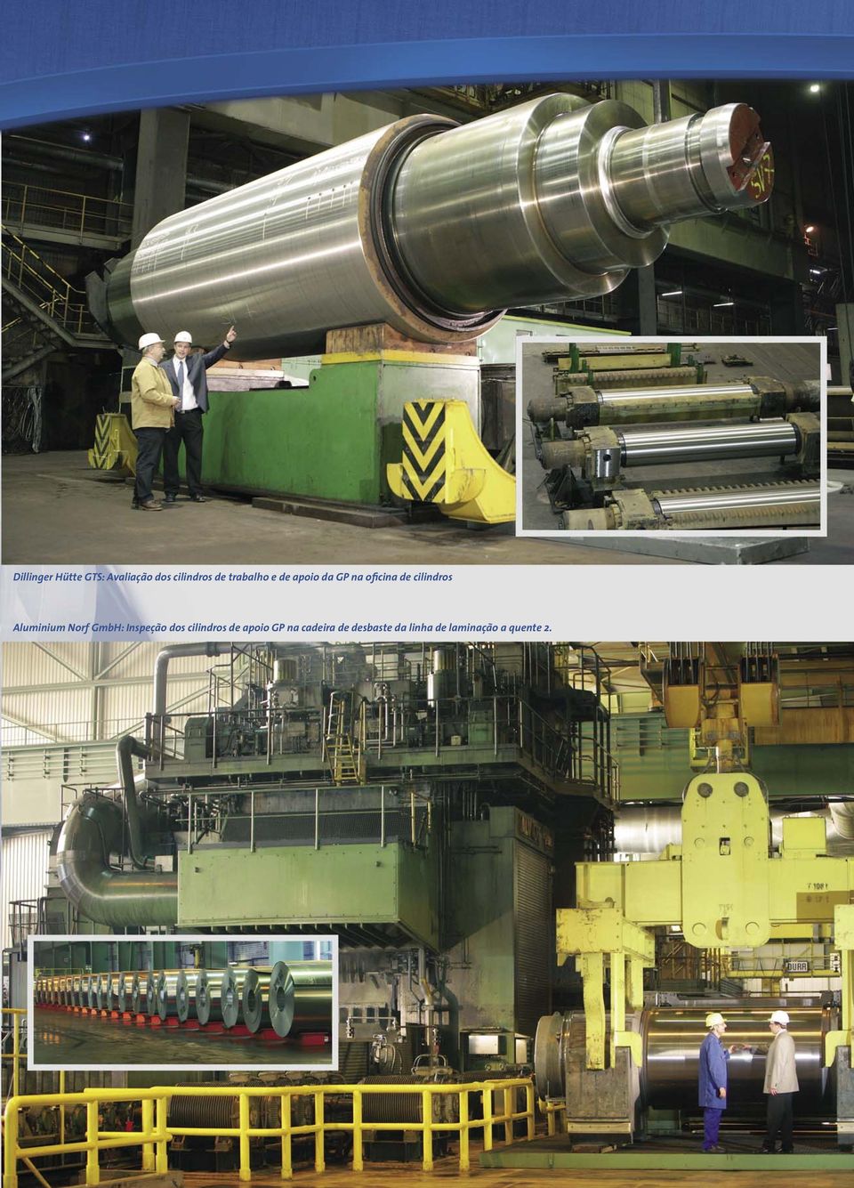 Aluminium Norf GmbH: Inspeção dos cilindros de apoio