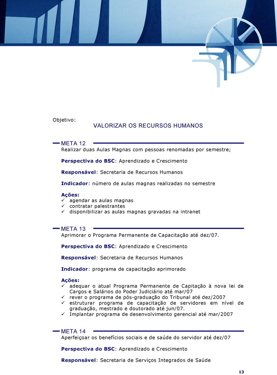 Permanente de Capacitação até dez/07.