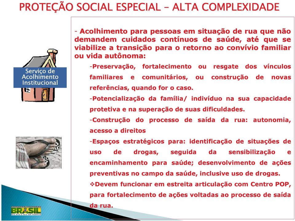 caso. -Potencialização da família/ indivíduo duo na sua capacidade protetiva e na superação de suas dificuldades.