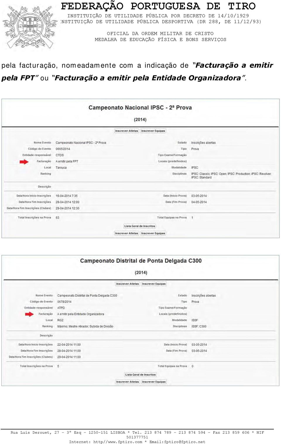 emitir pela FPT ou Facturação a