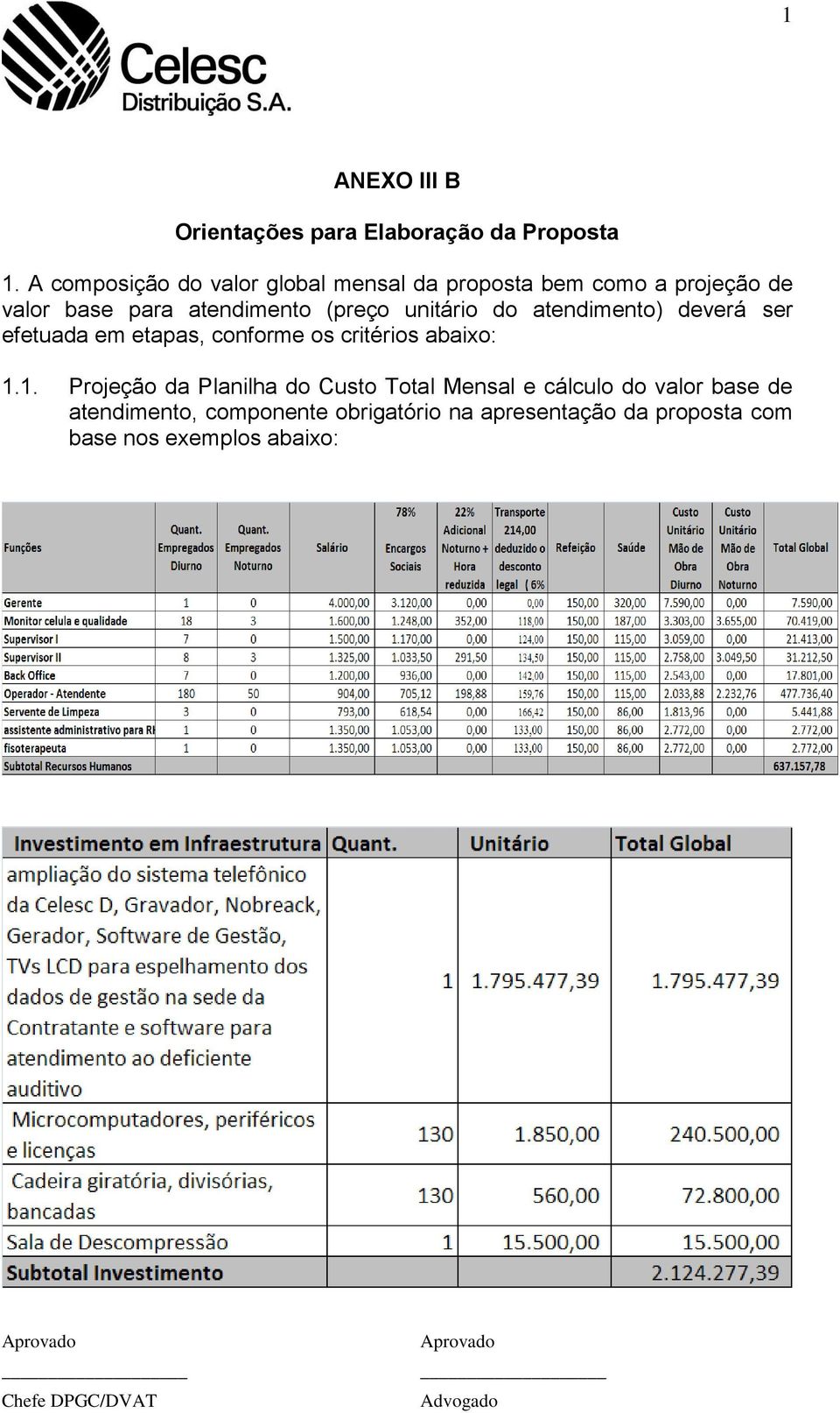 (preço unitário do atendimento) deverá ser efetuada em etapas, conforme os critérios abaixo: 1.