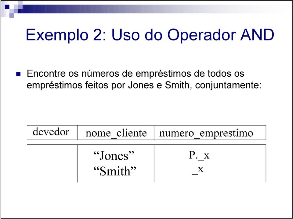 feitos por Jones e Smith, conjuntamente: