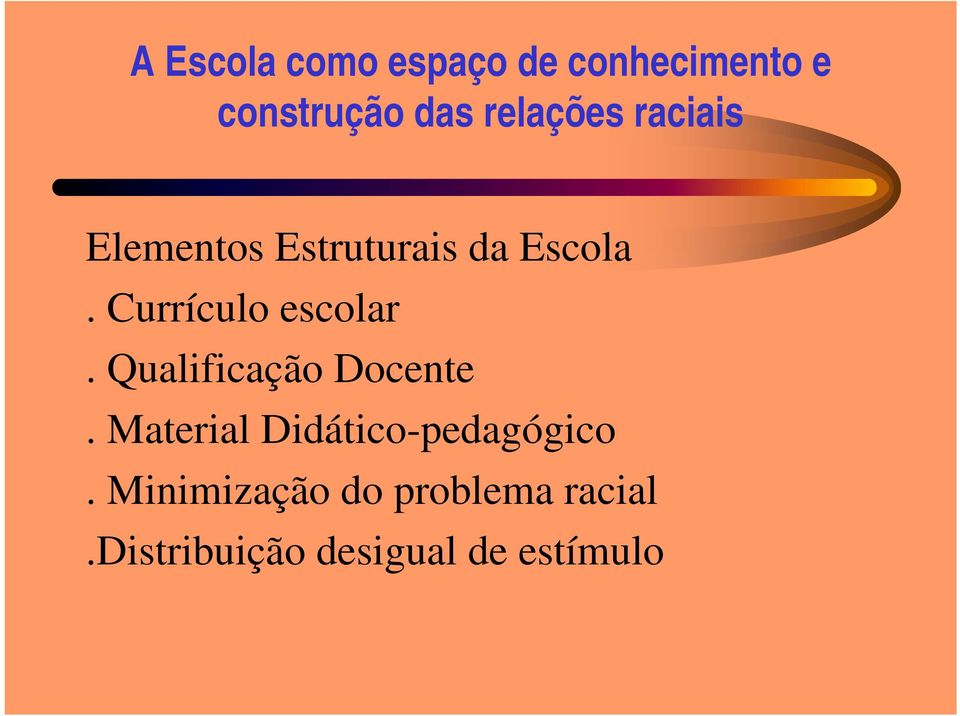 Currículo escolar. Qualificação Docente.