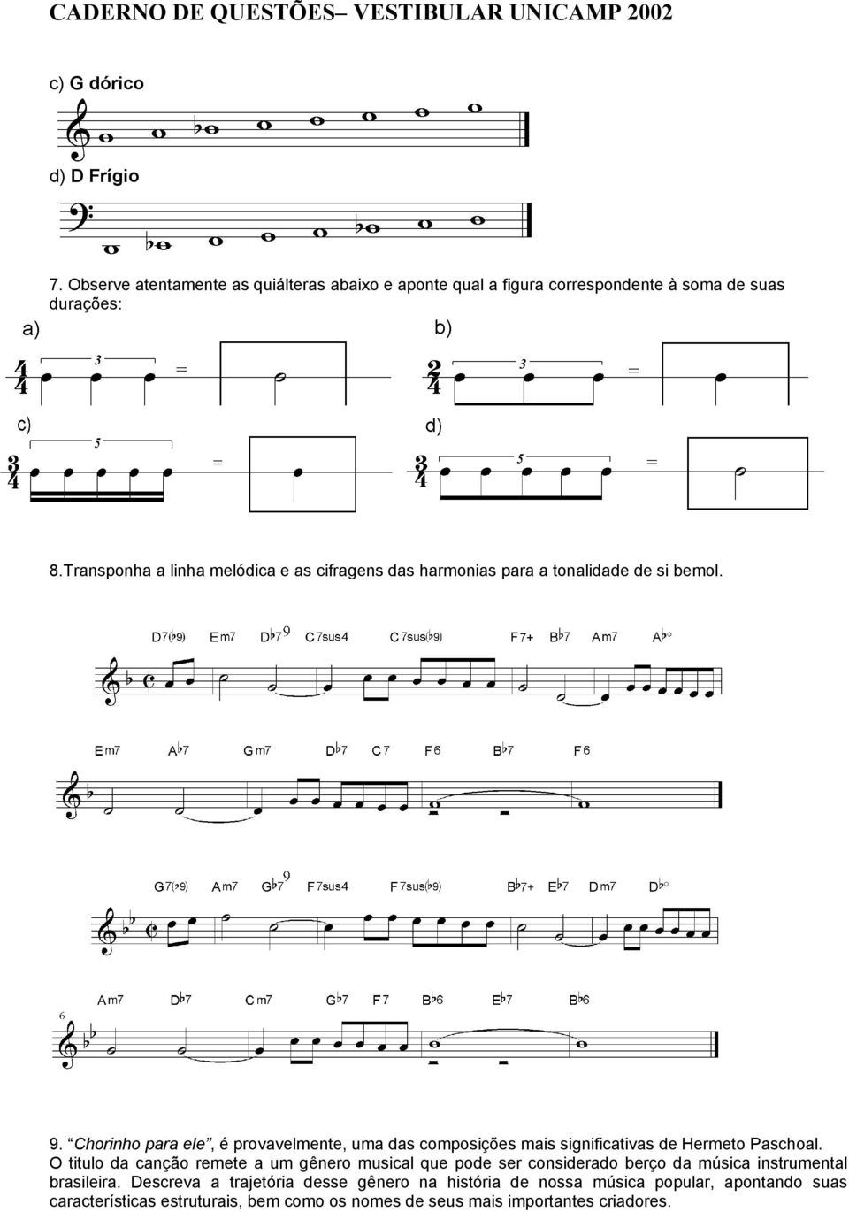 Chorinho para ele, é provavelmente, uma das composições mais significativas de Hermeto Paschoal.