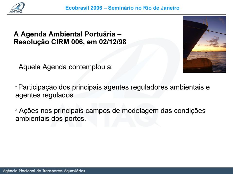 agentes reguladores ambientais e agentes regulados o Ações nos