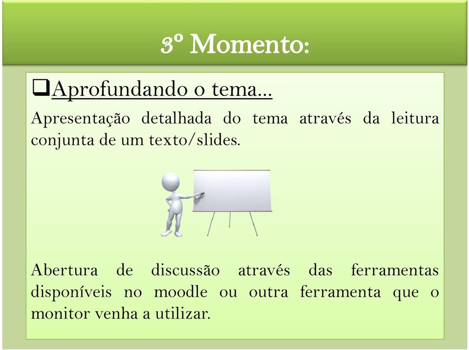 conjunta de um texto/slides.