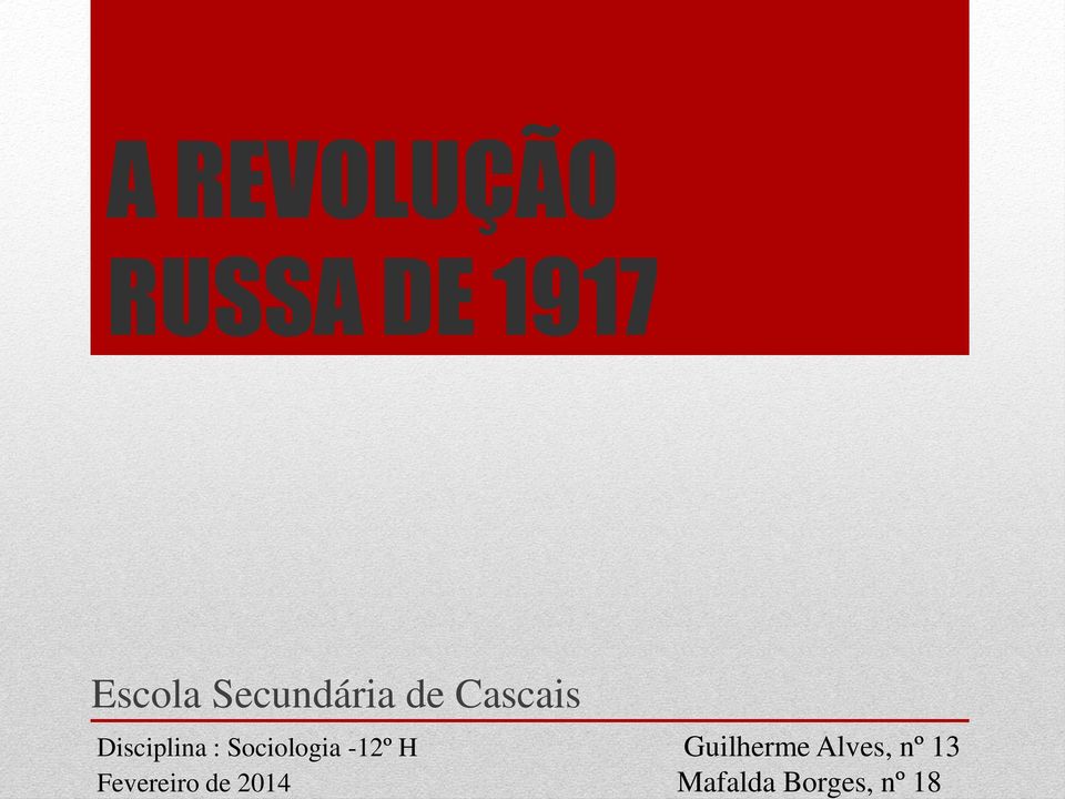 Sociologia -12º H Guilherme Alves,
