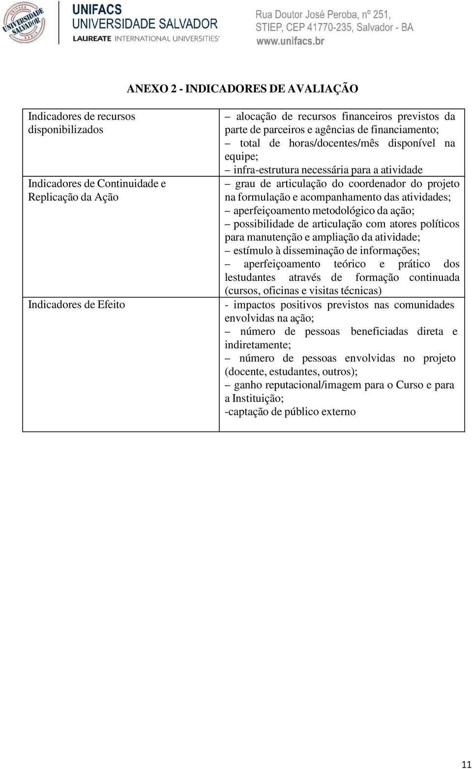 acompanhamento das atividades; aperfeiçoamento metodológico da ação; possibilidade de articulação com atores políticos para manutenção e ampliação da atividade; estímulo à disseminação de