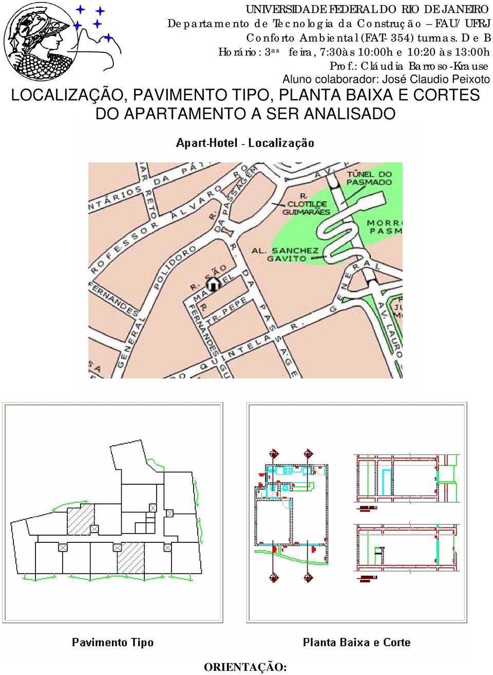 CORTES DO APARTAMENTO A