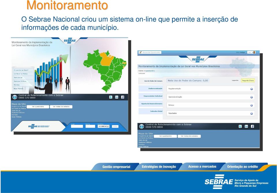 on-line que permite a