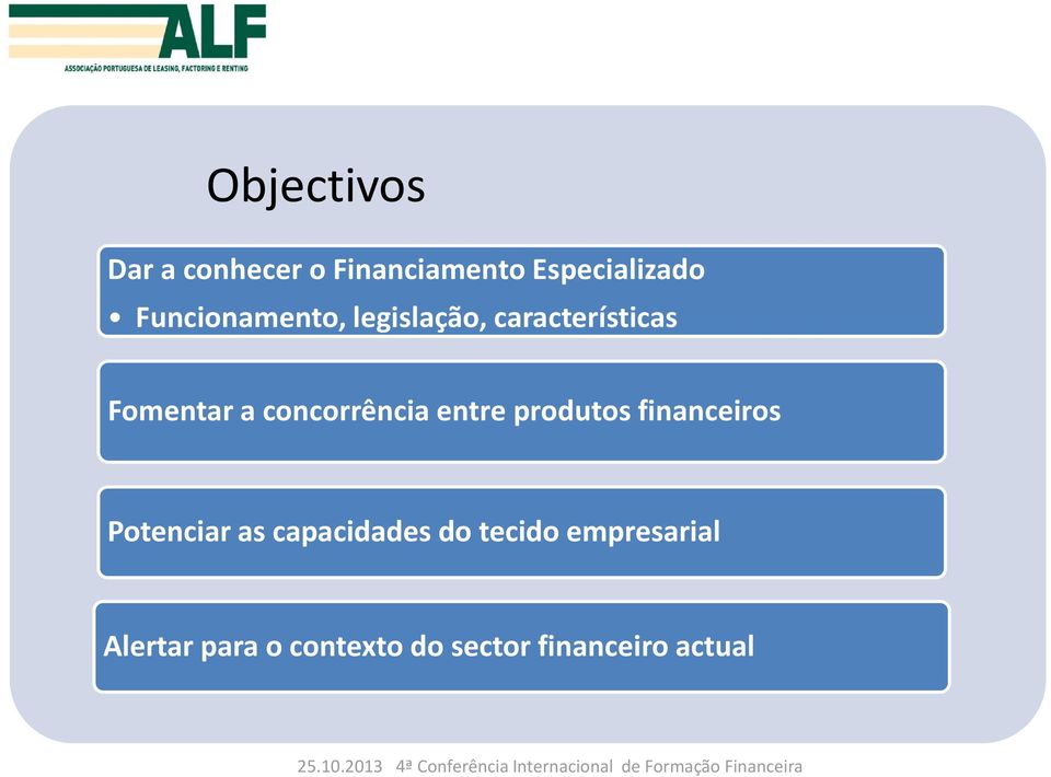 concorrência entre produtos financeiros Potenciar as