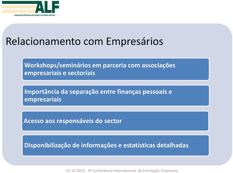 separação entre finanças pessoais e empresariais Acesso aos