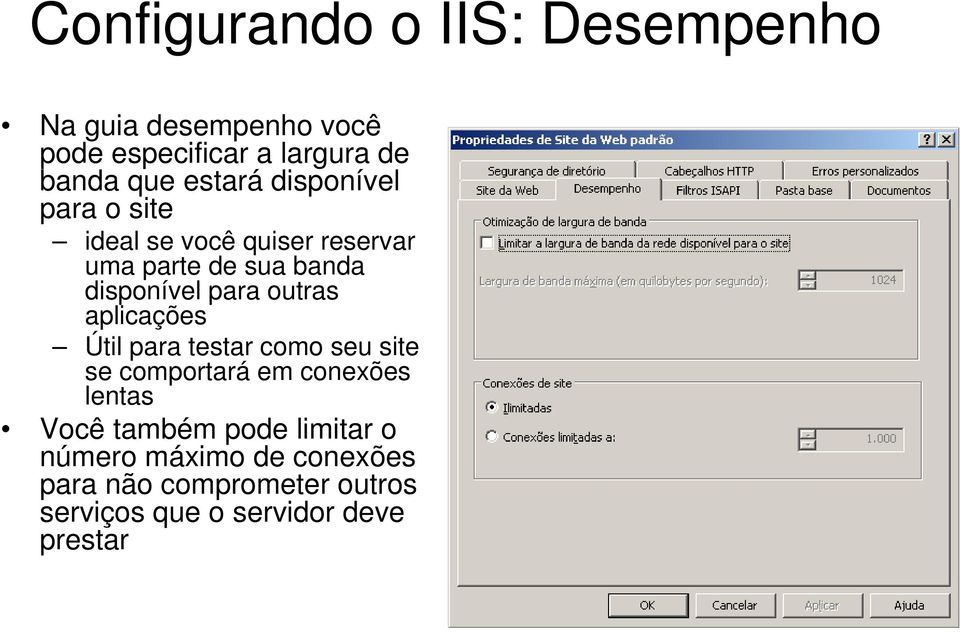 outras aplicações Útil para testar como seu site se comportará em conexões lentas Você também pode