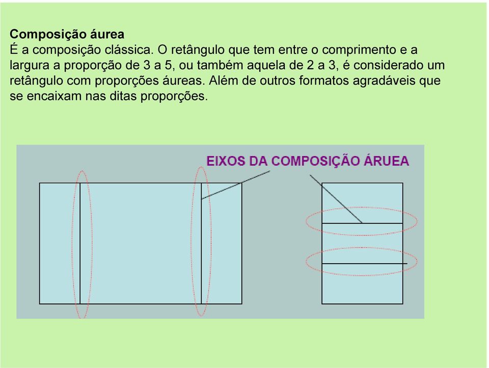 3 a 5, ou também aquela de 2 a 3, é considerado um retângulo com