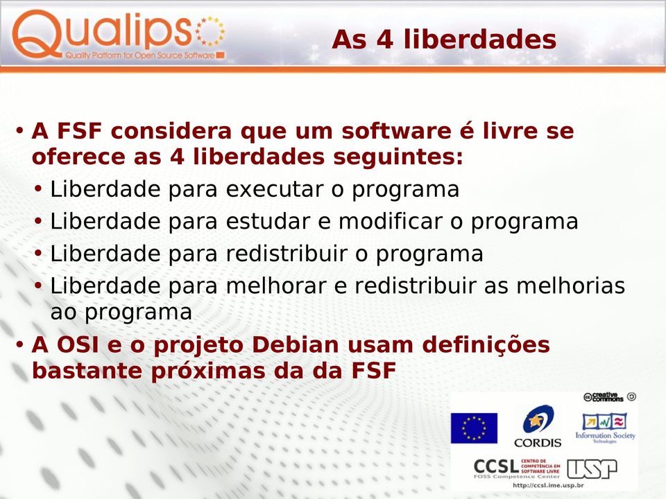 programa Liberdade para redistribuir o programa Liberdade para melhorar e redistribuir