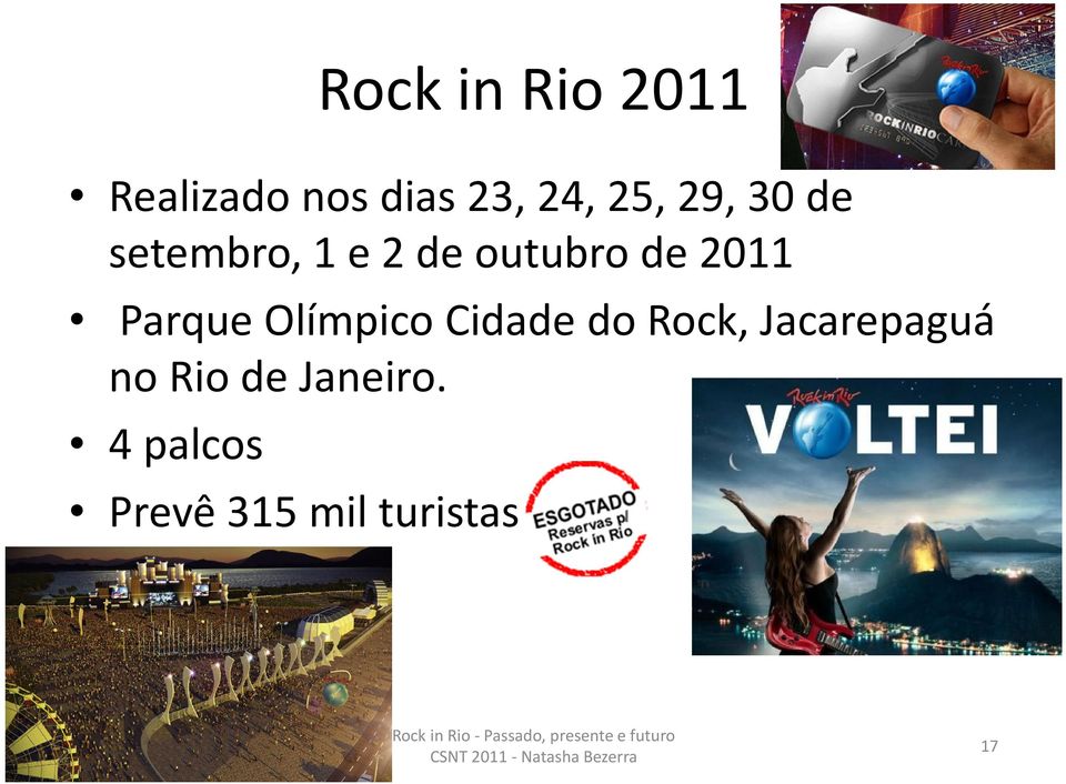 Parque Olímpico Cidade do Rock, Jacarepaguá no