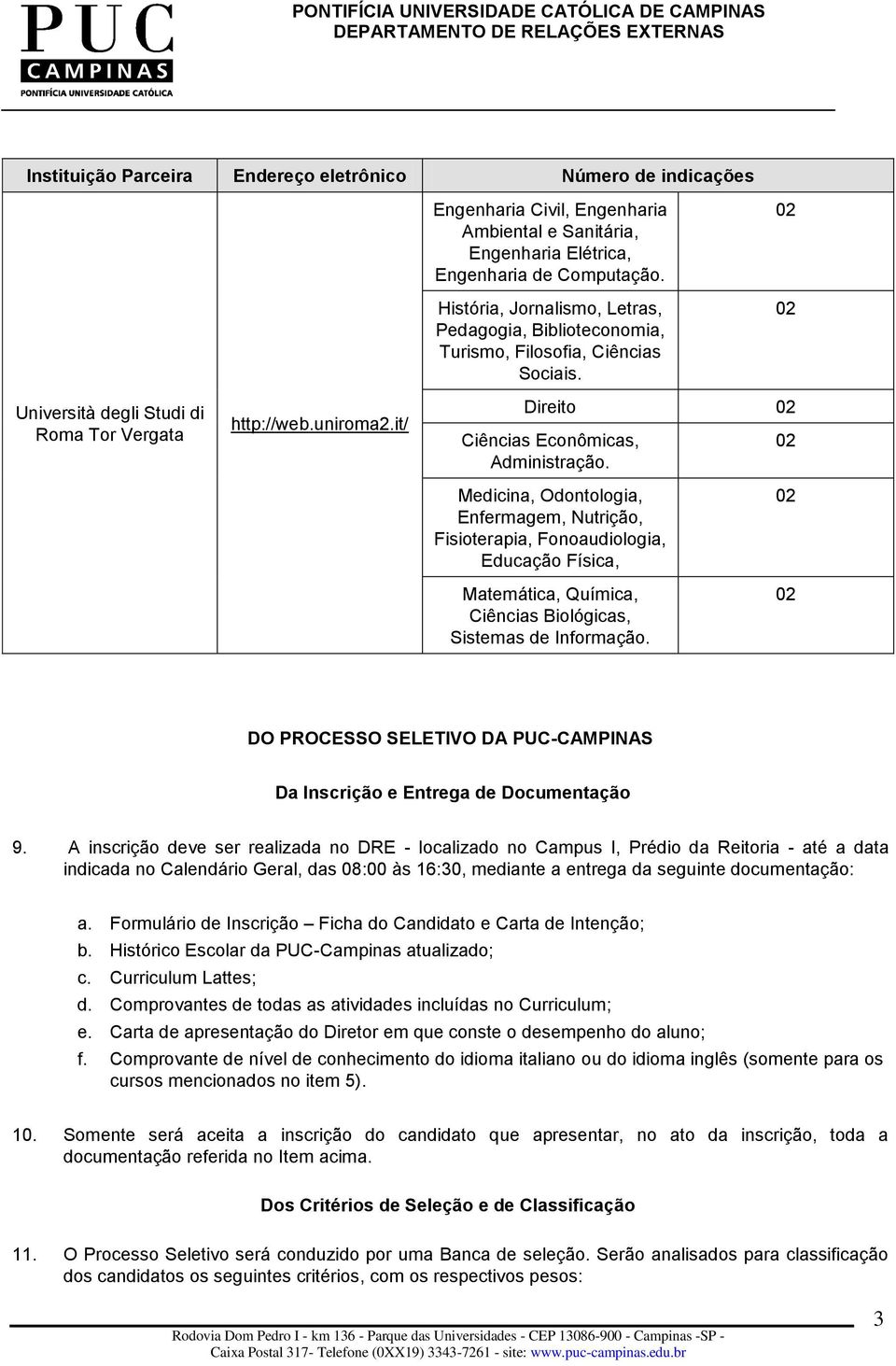 it/ Direito Ciências Econômicas, Administração.