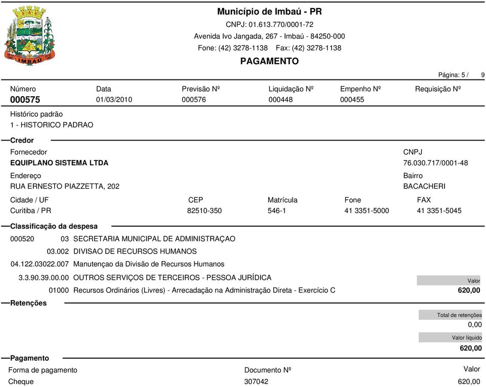 002 DIVISAO DE RECURSOS HUMANOS 04.122.03022.