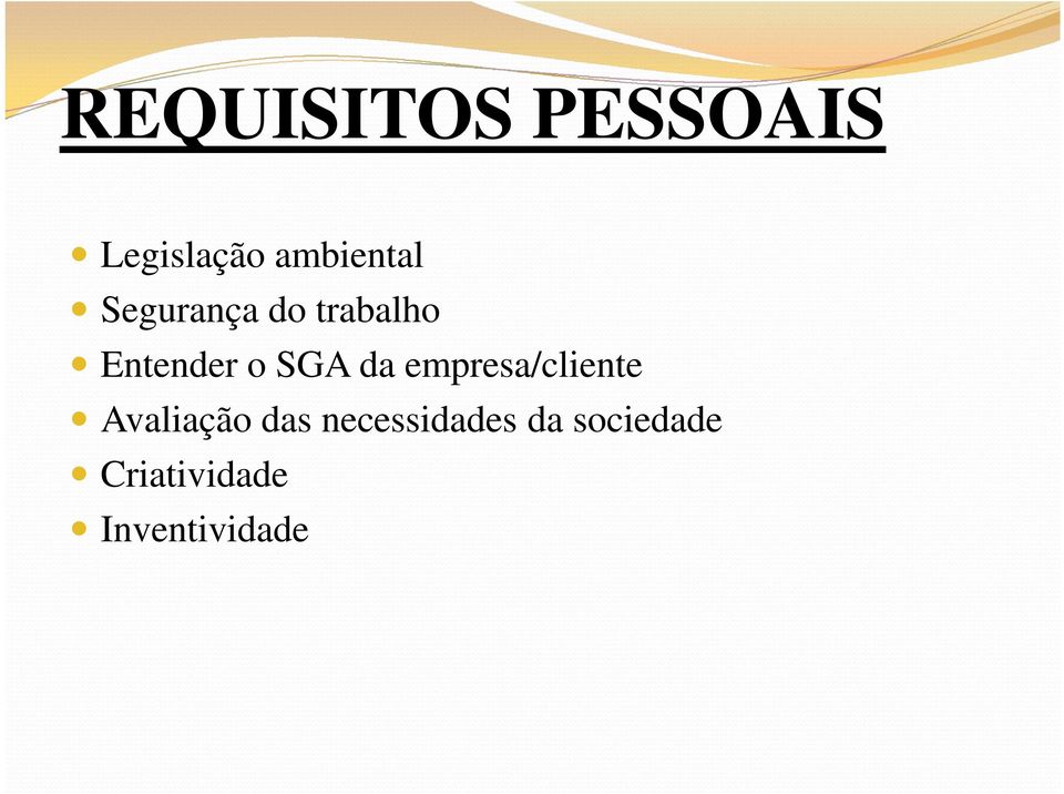 empresa/cliente Avaliação das