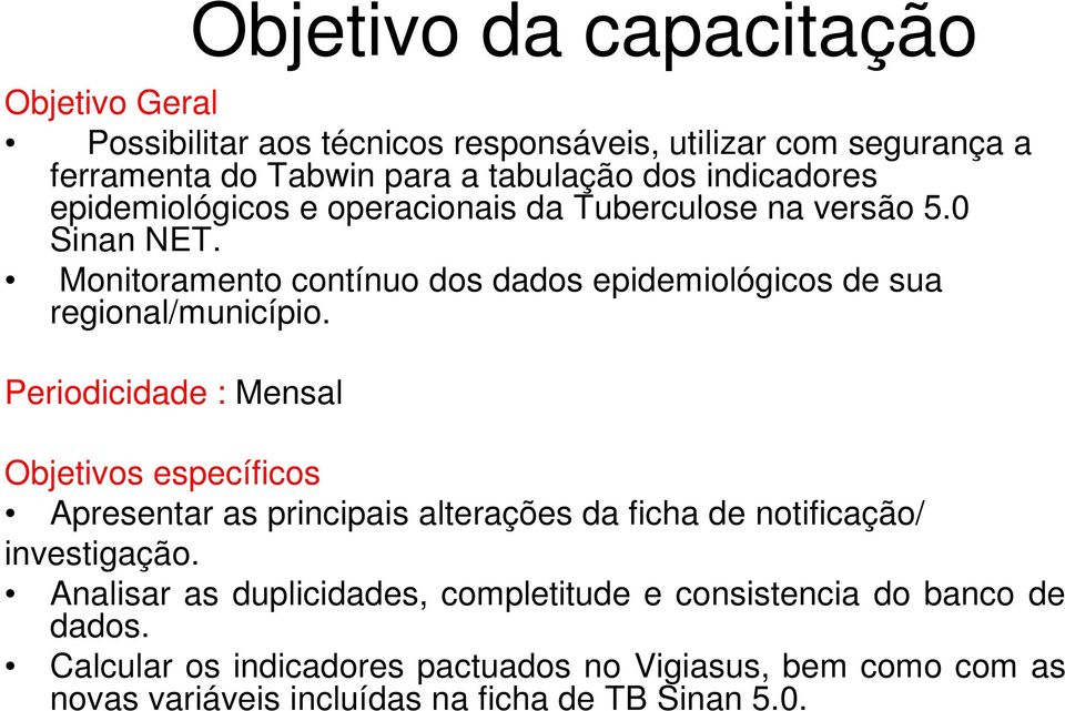 Monitoramento contínuo dos dados epidemiológicos de sua regional/município.