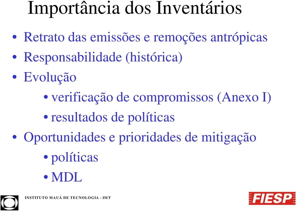 Evolução verificação de compromissos (Anexo I)