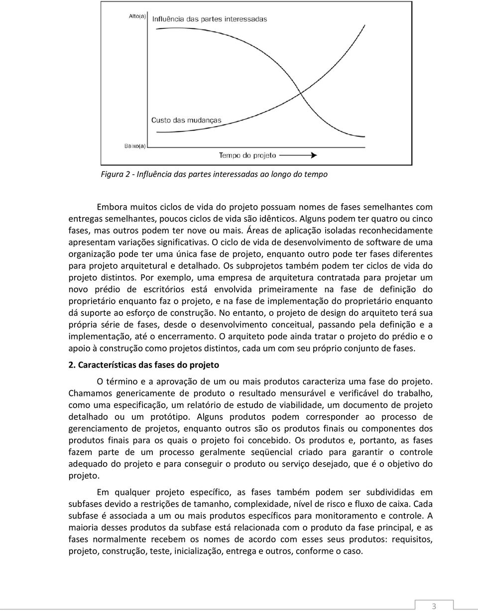 O ciclo de vida de desenvolvimento de software de uma organização pode ter uma única fase de projeto, enquanto outro pode ter fases diferentes para projeto arquitetural e detalhado.