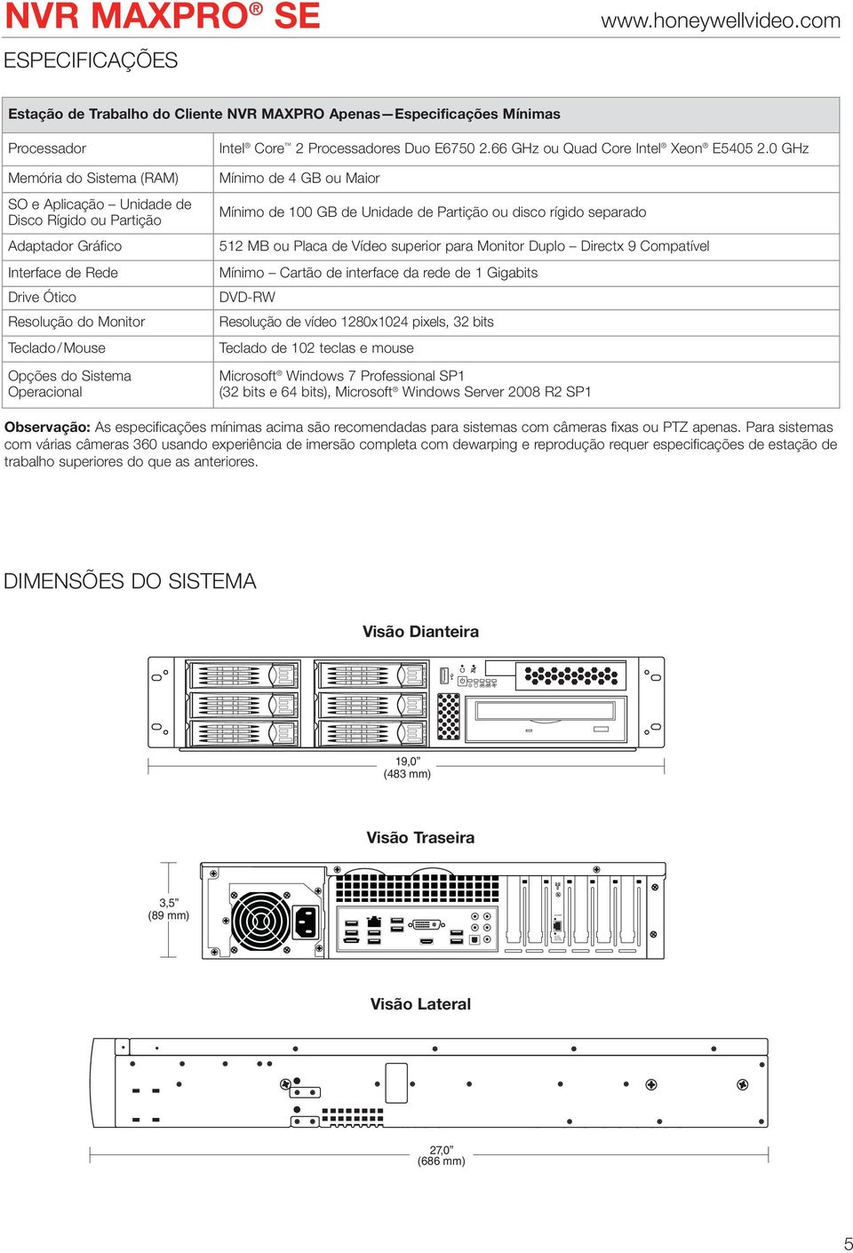 66 GHz ou Quad Core Intel Xeon E5405 2.