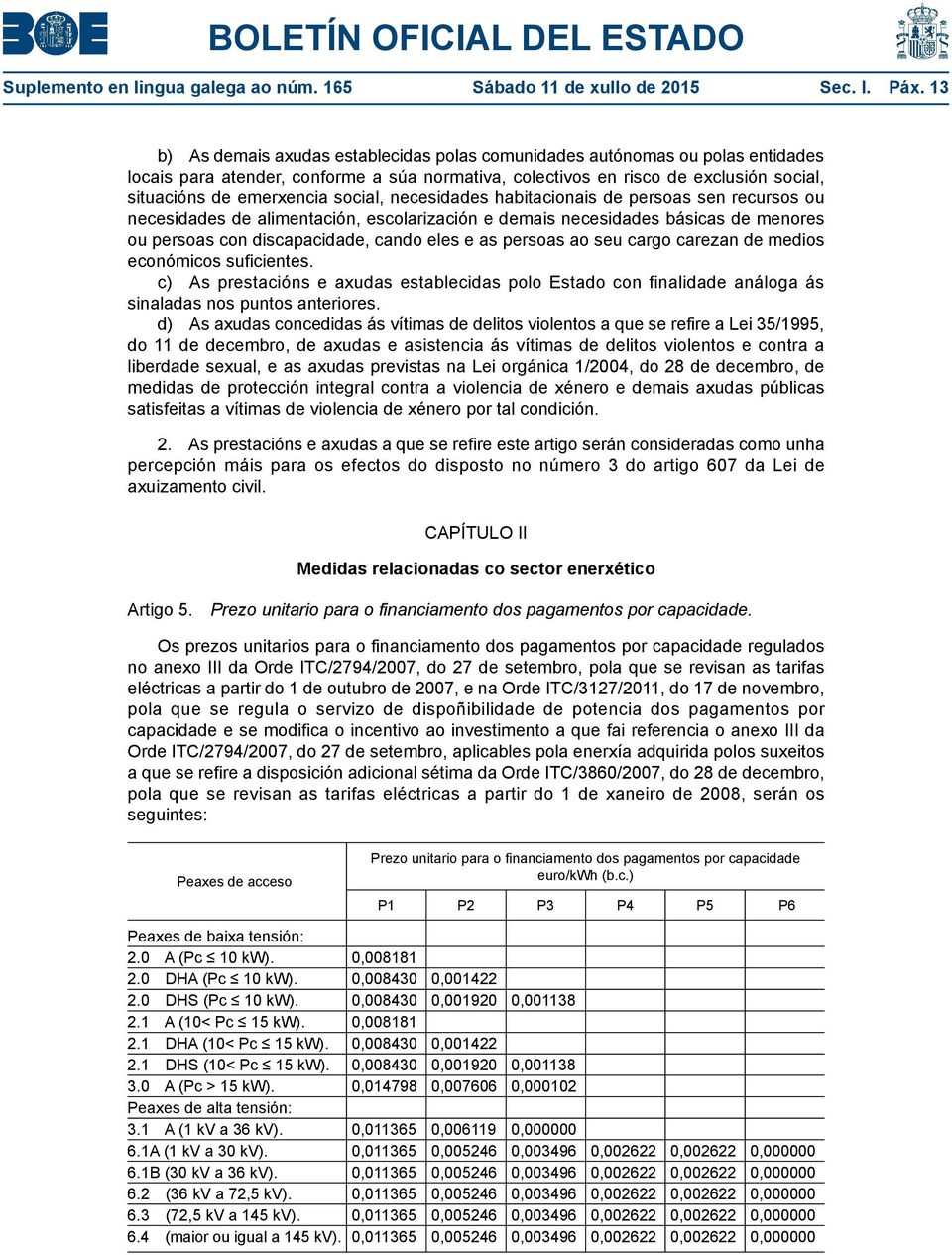 social, necesidades habitacionais de persoas sen recursos ou necesidades de alimentación, escolarización e demais necesidades básicas de menores ou persoas con discapacidade, cando eles e as persoas