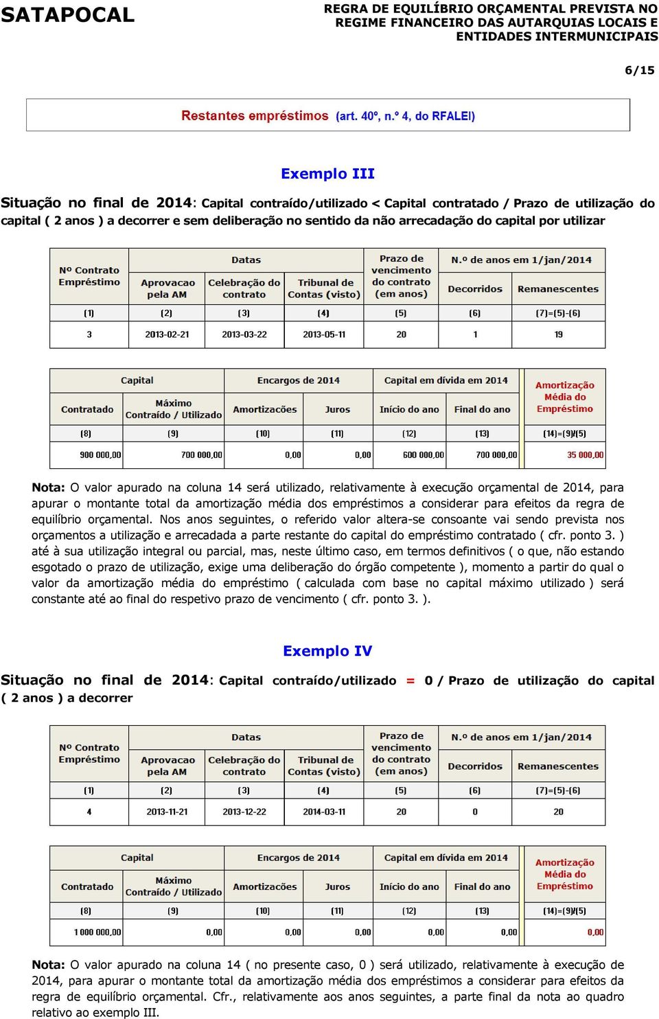 para efeitos da regra de equilíbrio orçamental.