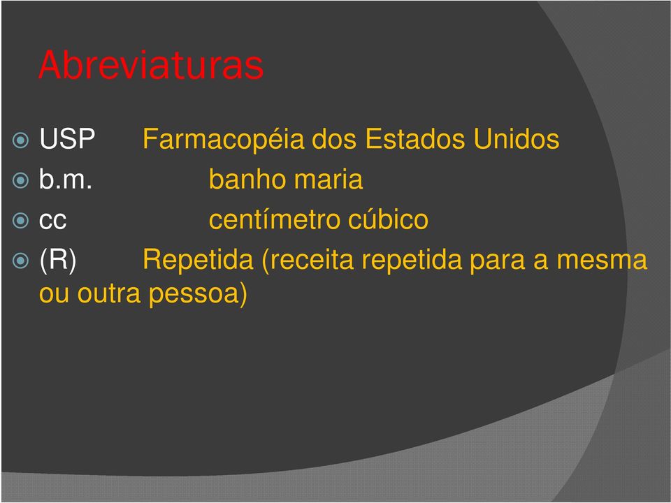 banho maria cc centímetro cúbico (R)