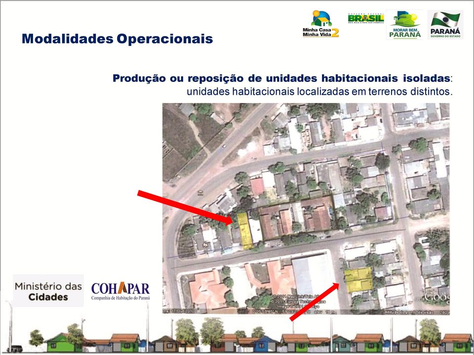 habitacionais isoladas: unidades