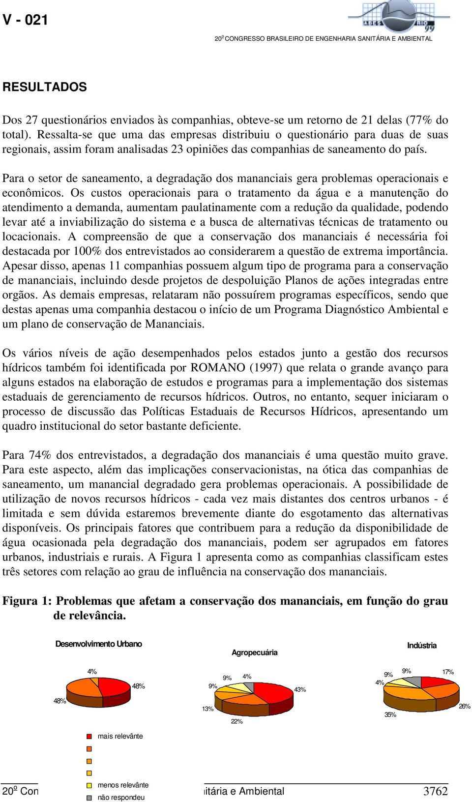 Para o setor de saneamento, a degradação dos mananciais gera problemas operacionais e econômicos.