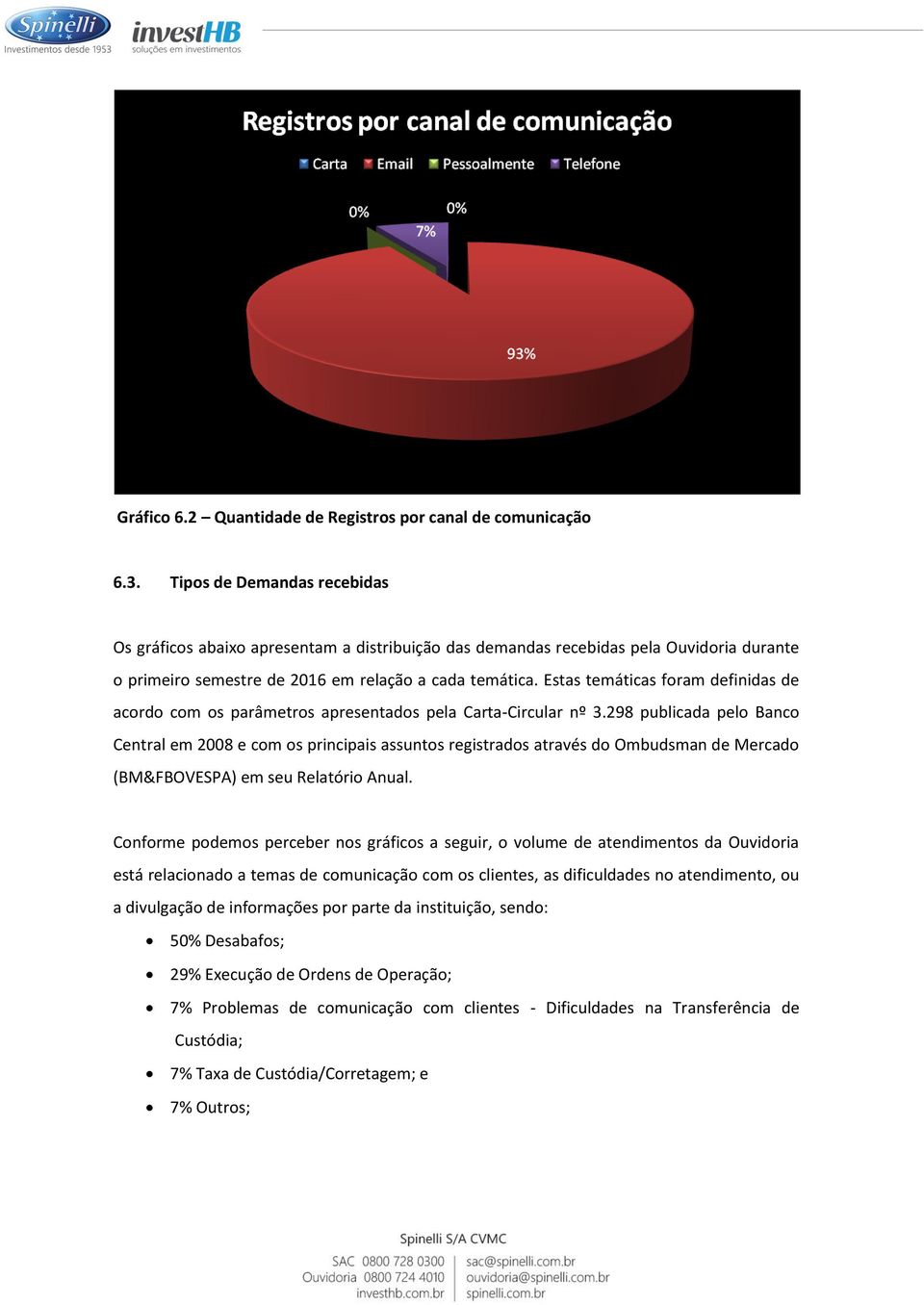 Estas temáticas foram definidas de acordo com os parâmetros apresentados pela Carta-Circular nº 3.